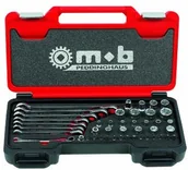 Klucze i nasadki - Peddinghaus PEDDINGHAUS NARZĘDZIA RĘCZNE VERTRIEBS Fusion Box nośnik klucz grzechotkowy/klucz nasadowy 1/4 z 1/2 44-częściowy, 9436044001 - miniaturka - grafika 1