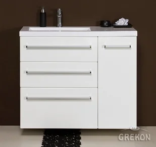 Gante Szafka z umywalką ceramiczną 90/39/3L seria Fokus B FKS-B-U90/39/3L Clever900 - Szafki łazienkowe Gante Szafka z umywalką ceramiczną 90/39/3L seria Fokus B FKS-B-U90/39/3L Clever900 - Szafki łazienkowe - miniaturka - grafika 1