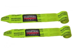 Masters FIGHT EQUIPMENT Fight Equipment, Taśmy bokserskie BBE-4-Neon, żółte - Pozostałe akcesoria do sportów walki - miniaturka - grafika 4