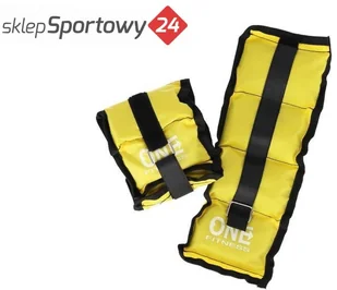 ONE FITNESS OBCIĄŻNIKI CIĘŻARKI NA NADGARSTKI I KOSTKI WW01 2X0.7KG ŻÓŁT ONE FITNESS - Pozostały sprzęt siłowy - miniaturka - grafika 2