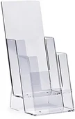 Akcesoria do reklamy - Stojak na ulotki 2 x DL / A6 plexi odlewany 2C110 - miniaturka - grafika 1