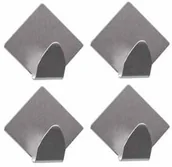 Wieszaki łazienkowe - DURAmat Haczyk samoprzylepny 4 sztuki - miniaturka - grafika 1