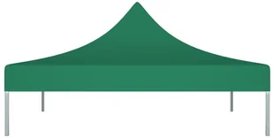 vidaXL Dach namiotu imprezowego, 3 x 3 m, zielony, 270 g/m - Pawilony ogrodowe - miniaturka - grafika 4