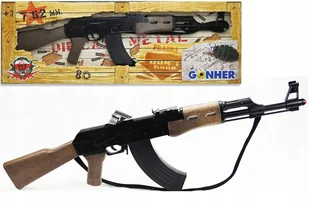 Gonher Duży Karabin maszynowy AK-47 na kapiszony - Zabawki militarne - miniaturka - grafika 4