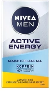 Nivea Men NIVEA Men Active Energy żel do pielęgnacji twarzy (50 ml), rewitalizujący krem do twarzy dla mężczyzn, szybko wchłaniający się krem nawilżający przeciwko oznakom zmęczenia - Kremy do twarzy - miniaturka - grafika 3