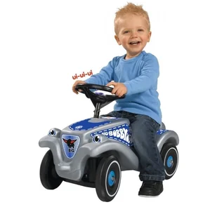 BIG Jeździk New Bobby Car Policja z Dźwiękiem 56101 - Jeździki dla dzieci - miniaturka - grafika 2