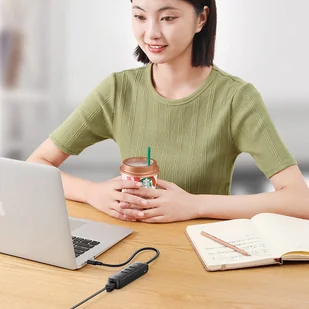 Ugreen Ugreen adapter przejściówka USB Typ C - Ethernet RJ45 / 3 x USB czarny (CM416) hurtel-81879-0 - Adaptery i przejściówki - miniaturka - grafika 6