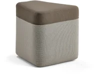 Pufy i podnóżki - AJ Produkty Puf POINT, brązowy, beżowy - miniaturka - grafika 1