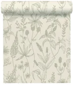 Tapety - Tapeta ze wzorem roślinnym zielona winylowa na flizelinie - miniaturka - grafika 1