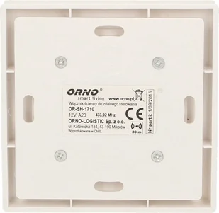 Orno Włącznik pojedynczy natynkowy sterowany bezprzewodowo OR SH 1710 - Wyłączniki światła i elektryczne - miniaturka - grafika 7