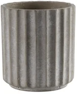 Donice - SPLENDID Osłonka doniczki cementowa Bent 28 cm szara Splendid - miniaturka - grafika 1