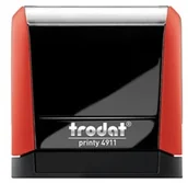 Pieczątki - Trodat Pieczątka automat 4911 czerwona - poduszka czarna 38X14mm /TRE_4911CAWCA/ UN267-3 - miniaturka - grafika 1