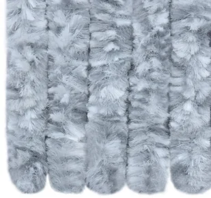 VidaXL Zasłona na owady, szarość i biel, 100x220 cm, szenil 284281 VidaXL - Moskitiery - miniaturka - grafika 7