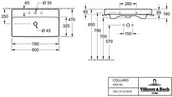 Umywalki - Villeroy & Boch Collaro 80x47 4A338GR1 - miniaturka - grafika 1