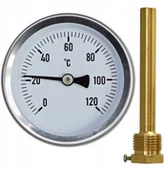 Termometry domowe - Termometr Bimetal mechaniczny Tuleja Gwint 150mm - miniaturka - grafika 1
