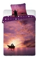 Faro Pościel bawełniana 160x200 Serca Walentynkowa Zakochani love2 - Pościel - miniaturka - grafika 3