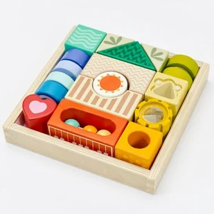 Drewniane Klocki Układanka Classic World - Klocki - miniaturka - grafika 2