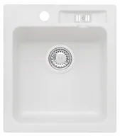 Zlewozmywaki - Axis Zlewozmywak granitowy MALIBU 20 biały - miniaturka - grafika 1