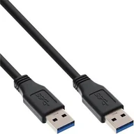 Kable USB - InLine Kabel USB USB 3.0 A/A 0.5m Czarny 35205 - miniaturka - grafika 1