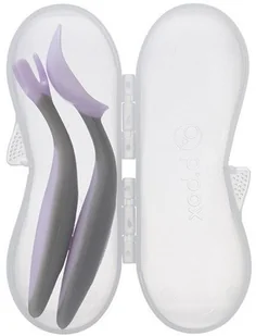 B.Box Pierwsze sztućce do nauki jedzenia Gelato Boysenberry | PONAD 10 TYŚ PRODUKTÓW W ATRAKCYJNYCH CENACH | SZYBKA - Sztućce dla dzieci - miniaturka - grafika 2