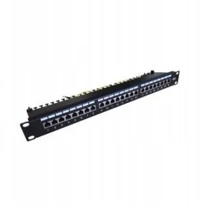Digitus Patch panel 19"" 24 porty, kat.6, S/FTP, 1U, wspornik kablowy, czarny (kompletny) (SPDPOKEP0140 [5340208]) - Pozostałe akcesoria sieciowe - miniaturka - grafika 5