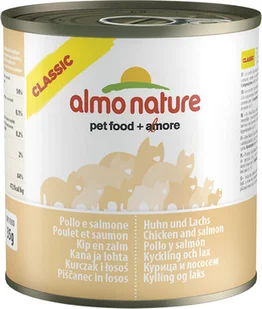 Almo Nature Classic, 6 x 280g - Kurczak i łosoś - Mokra karma dla kotów - miniaturka - grafika 2