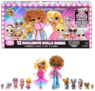 MGA Entertainment L.O.L SURPRISE O.M.G MOVIE MAGIC STUDIO FILMOWE + ZESTAW LALEK 576532 - Lalki dla dziewczynek - miniaturka - grafika 2