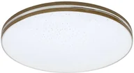 Lampy sufitowe - Rabalux Plafon LAMPA sufitowa OSCAR 3345 okrągła OPRAWA natynkowa LED 18W z efektem gwiazd biała brązowa 3345 - miniaturka - grafika 1
