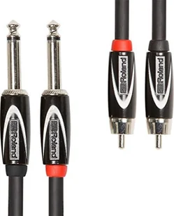Roland 210670099 5 ft/1,5 m Interconnect Cable Dual RCA 1/4 cala 210670099 - Kable - miniaturka - grafika 3