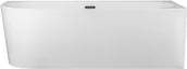 Wanny - Corsan Wanna narożna do montażu przyściennego Intero prawa 160 cm z wykończeniem chrom 649384 - miniaturka - grafika 1