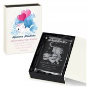 Gadżety dla niej i dla niego - Murrano Kryształ 3D grawerowany para w spersonalizowanym opakowaniu dla KRSZ-D2-003 - miniaturka - grafika 1