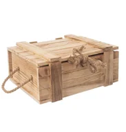 Pudła i pojemniki do przechowywania - Orion SKRZYNIA DREWNIANA Z POKRYWĄ 30X21X12CM 731039 - miniaturka - grafika 1