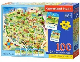 Castorland Mapa polski puzzle - Puzzle - miniaturka - grafika 3