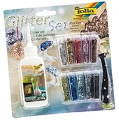 Taśmy klejące - Folia 589  płatki Glitter Set 589 - miniaturka - grafika 1