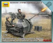 Modele do sklejania - Zvezda German anti-aircraft gun 2 cm Flak 38 with Crew 6117 - miniaturka - grafika 1