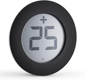 Termometry domowe - Eva Solo Cyfrowy termometr zewnętrzny 8 cm czarny - miniaturka - grafika 1