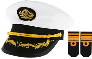 GoDan Czapka marynarza z pagonami CPMR-YH - Dodatki do strojów karnawałowych - miniaturka - grafika 2