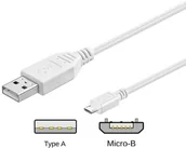Kable USB - Pro Pro USB 2.0 A/MicroUSB B - White - 1m 4040849961939 - miniaturka - grafika 1