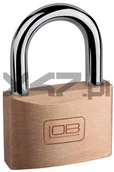 Kłódki - LOB Kłódka KM50 mosiężna w systemie 1 klucz - miniaturka - grafika 1
