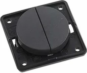 Wyłączniki światła i elektryczne - Hager Integro przełącznikiem, antracyt 936552505 - miniaturka - grafika 1