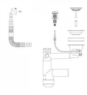 Deante Syfon Space Saver Lux ZXY 9913 - Syfony - miniaturka - grafika 3