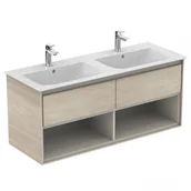 Szafki łazienkowe - Ideal Standard Connect Air Szafka pod umywalkę 120x51,7x44 cm jasnobrązowe drewno/jasnobrązowa mat E0829UK - miniaturka - grafika 1