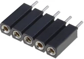 Podzespoły elektroniczne - Gniazdo ZL307-1x5 2,54mm,kołkowe,żeńskie - miniaturka - grafika 1