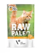 Mokra karma dla kotów - Vet Expert RAW PALEO ADULT Z INDYKIEM 100g DLA KOTA - miniaturka - grafika 1