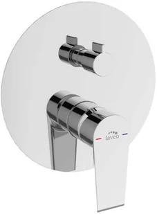 Laveo Largo bateria natryskowa podtynkowa z przełącznikiem BAH 00PD produkcji Laveo BAH 00PD - Baterie podtynkowe - miniaturka - grafika 2