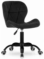 Fotele i krzesła biurowe - Czarny pikowany fotel obrotowy Z5-N99 - miniaturka - grafika 1