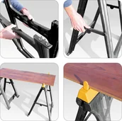 Uchwyty i stojaki do elektronarzędzi - VOREL PODSTAWA ROBOCZA Z TWORZYWA KPL.2 SZT 29400 29400 - miniaturka - grafika 1