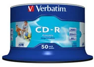 Verbatim CD-R 52x 700MB (cake 50) WIDE PRINTABLE NON-ID 43438 - Nośniki danych - miniaturka - grafika 3