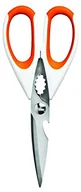 Nożyce kuchenne - Premier Housewares Premier housewares Zing nożyce do gospodarstwa domowego ze stali nierdzewnej Pomarańczowy/biały 0806885 - miniaturka - grafika 1