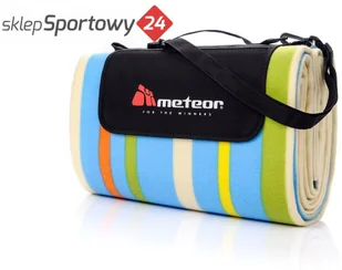 Meteor KOC PIKNIKOWY 200X200 CM PASY MULTIKOLOR ZADZWOŃ 600-555-801 ! 77111 - Koce piknikowe - miniaturka - grafika 2